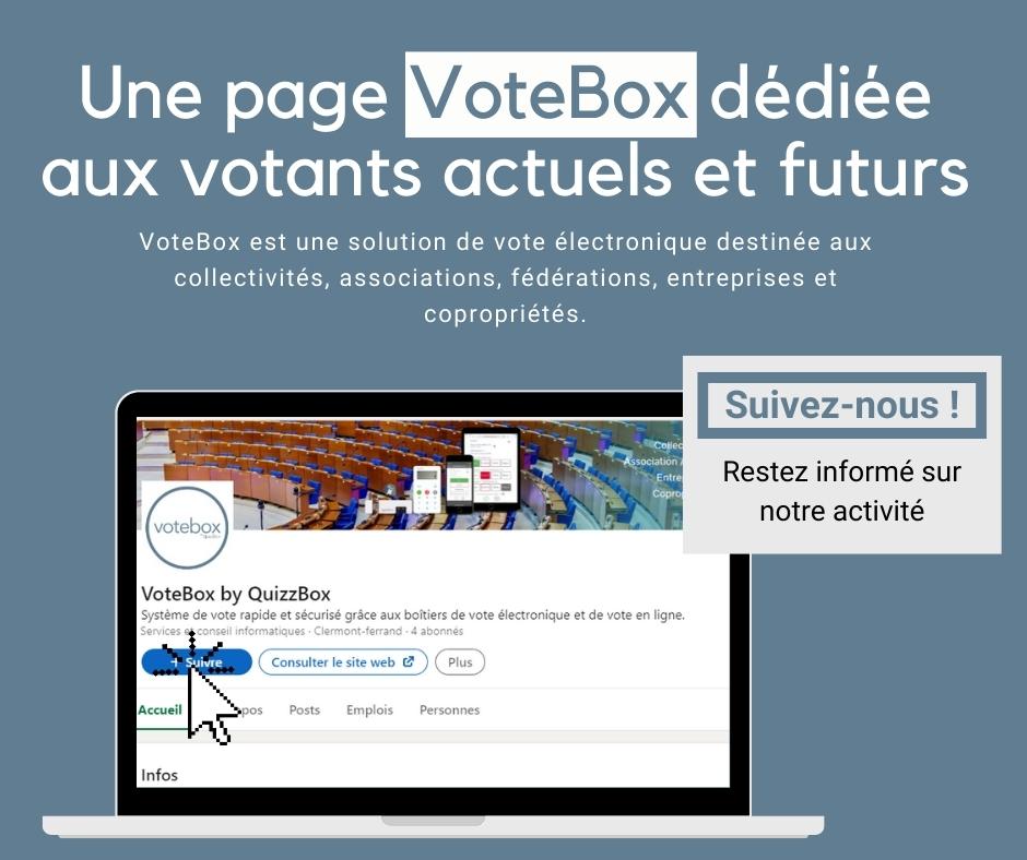 QuizzBox's tweet image. Une page dédiée à notre solution VoteBox
N&apos;hésitez pas à nous suivre ! 
▶️@voteboxfr