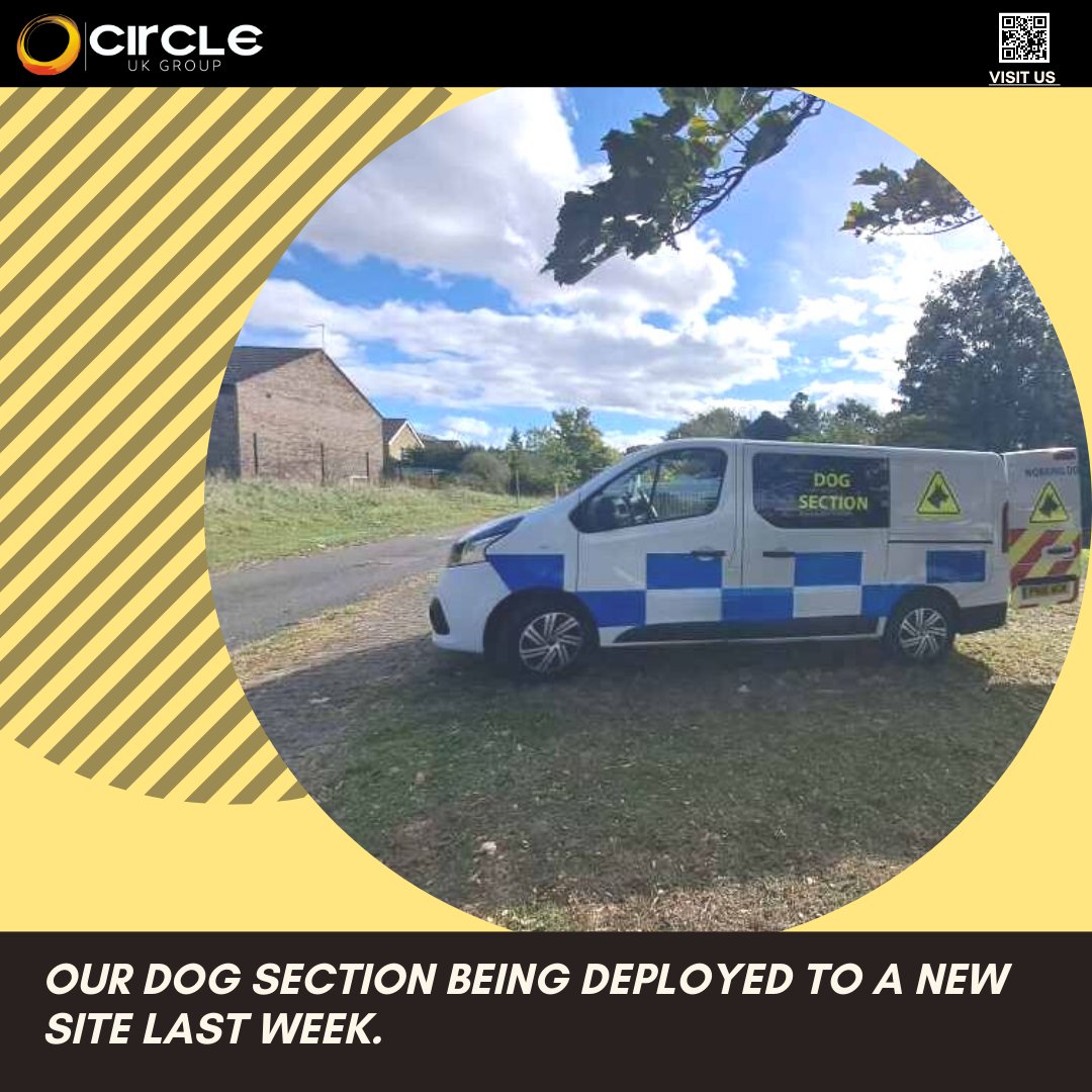 CircleUKGroup's tweet photo. 🚨New Site Alert! 🚨
.
Last week Circle UK Group deployed x2 24/7 Dog Handlers to our new Milton Keynes site. 🐕
.
Get in touch for your tailored Security Services quote!📞Call 0203 988 2444.
.
#calltoday #security #securesite #doghandlers #quotetosuityou #securityguard https://t.co/hn2PJSRKuN
