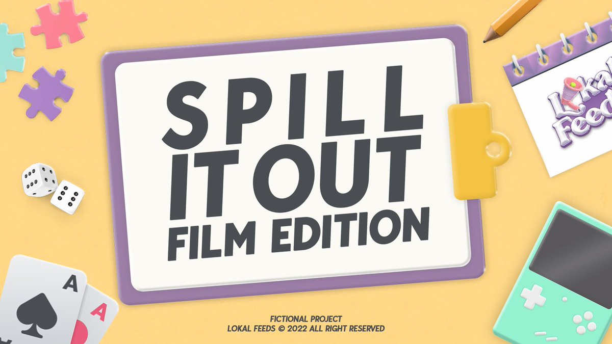 THELOKALFEEDS's tweet photo. ️️ 

     #𝖫𝖮𝖪𝖠𝖫𝖦𝖠𝖬𝖤   :   24⠀̸10⠀̸22 
     PRESENTED BY LOKALFEEDS
     SPILL IT OUT, MOVIE EDITION
     🎮, 𝑷𝒔.  Retweet to join game!

      ️️ https://t.co/onZog5ZJLW