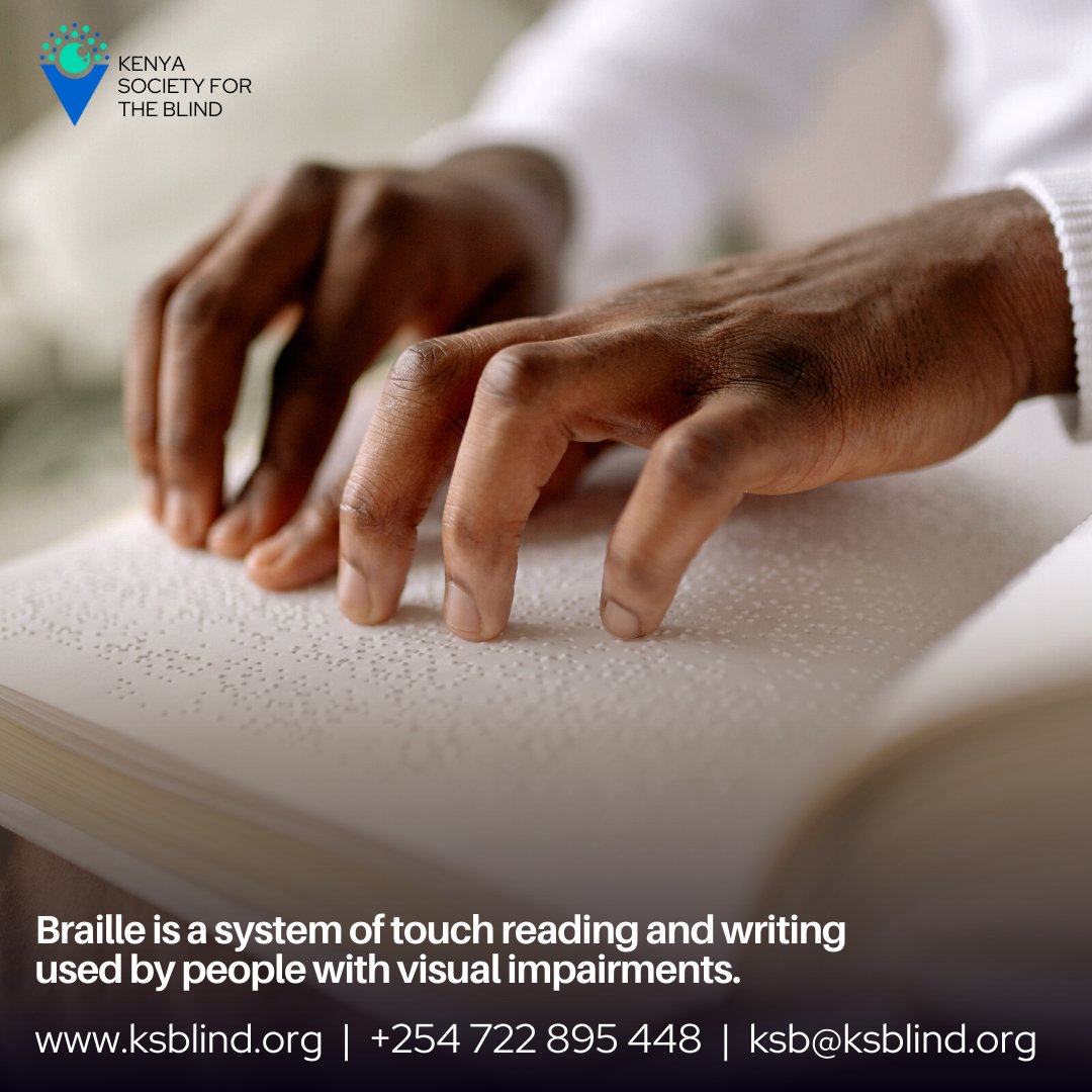 teamksblind's tweet photo. Kenya Society for the Blind promotes Braille literacy to boost acceptance and integration of persons with visual impairment (PWVIs).
#braile #literacy #PWVI #ksbcares https://t.co/iBXLJoaVZk