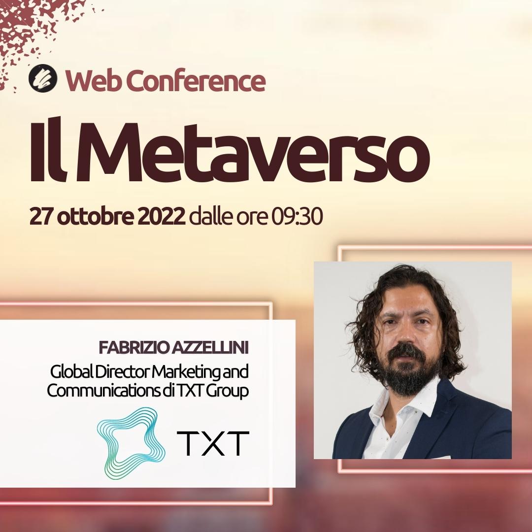 27 OTTOBRE #WebConference #Metaverso22
"𝘕𝘰𝘯 𝘴𝘪𝘢𝘮𝘰 𝘧𝘢𝘵𝘵𝘪 𝘱𝘦𝘳 𝘭𝘢𝘷𝘰𝘳𝘢𝘳𝘦. 𝘎𝘪𝘰𝘤𝘢𝘳𝘦 𝘦̀ 𝘶𝘯𝘢 𝘤𝘰𝘴𝘢 𝘴𝘦𝘳𝘪𝘢, 𝘢𝘯𝘤𝘩𝘦 𝘯𝘦𝘭 𝘮𝘰𝘯𝘥𝘰 𝘥𝘦𝘭 𝘭𝘢𝘷𝘰𝘳𝘰": la parola Fabrizio Azzellini <a href="/TXTesolutions/">TXT Group</a>
✍️Scopri di più soiel.it/eventi/Metaver…
