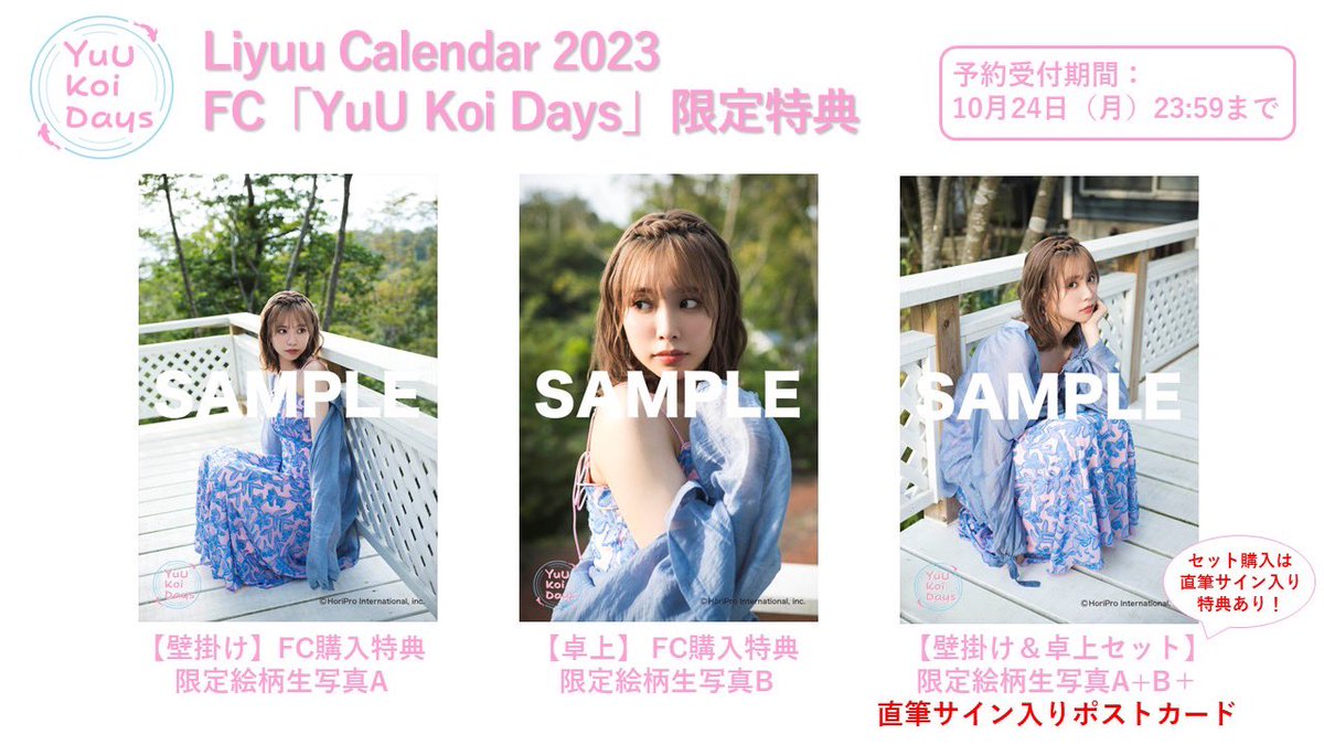 高級素材使用ブランド Liyuu 写真集 鼓動 直筆サイン入り YuU Koi Days