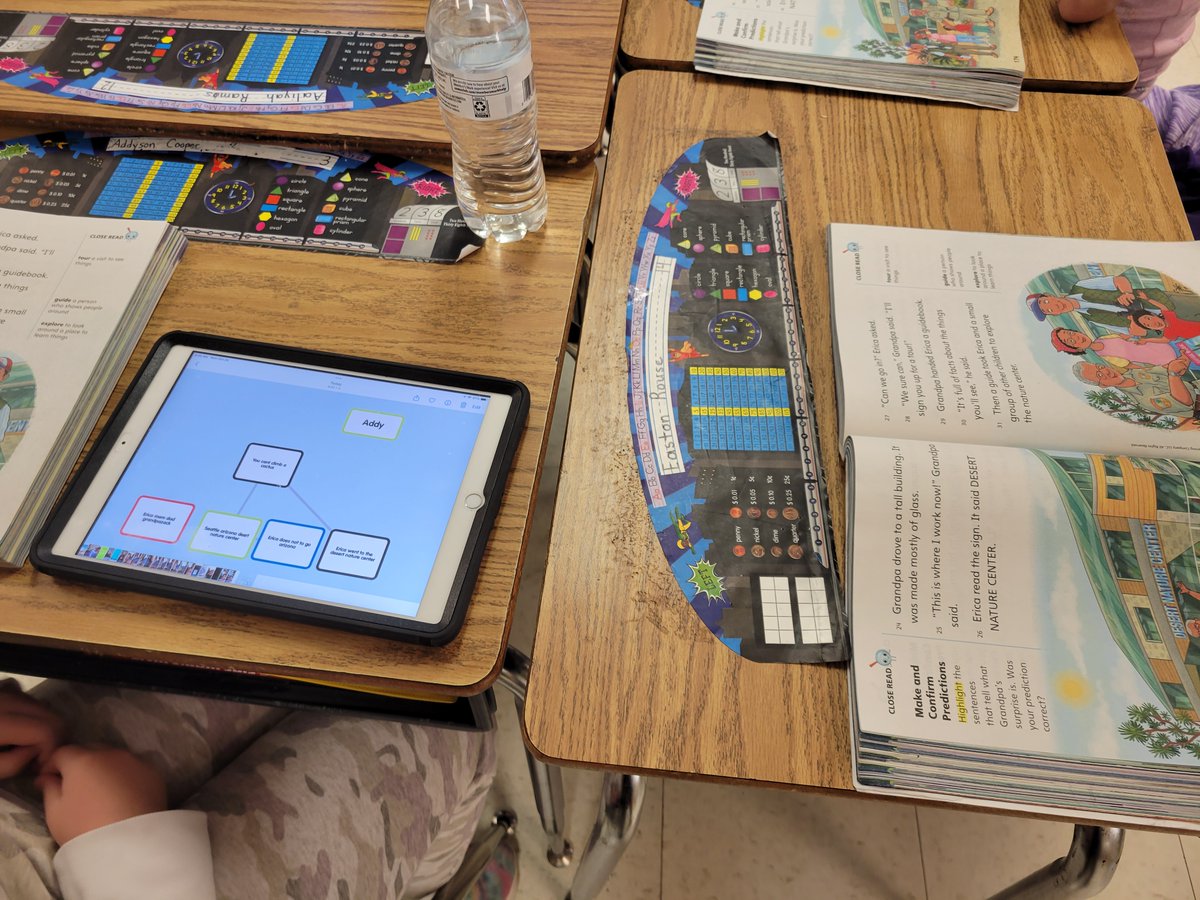 melthornhill's tweet image. Today 2nd graders at Clendenin Elementary are using Popplet to create a story structure map for their reading story. #kcslearning2020