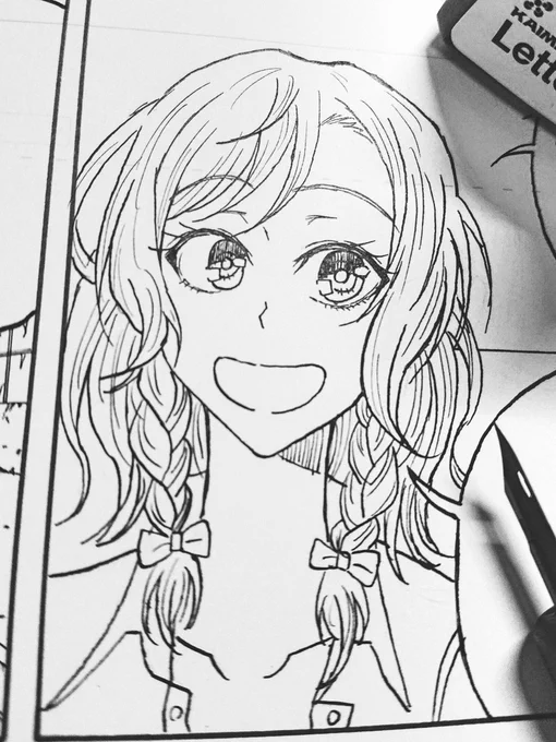 日菜ちゃん描いてる 