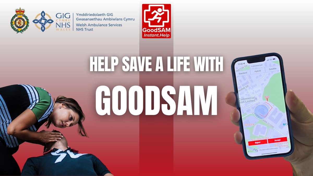 WelshAmbulance's tweet image. ⬇️The survival rate for out of hospital cardiac arrests is below 10%.

❤️A @GoodSAMapp responder can support or start CPR as soon as they arrive, potentially saving a life and increasing the odds of survival.

Find out more 👉 bit.ly/3Tk8vp3