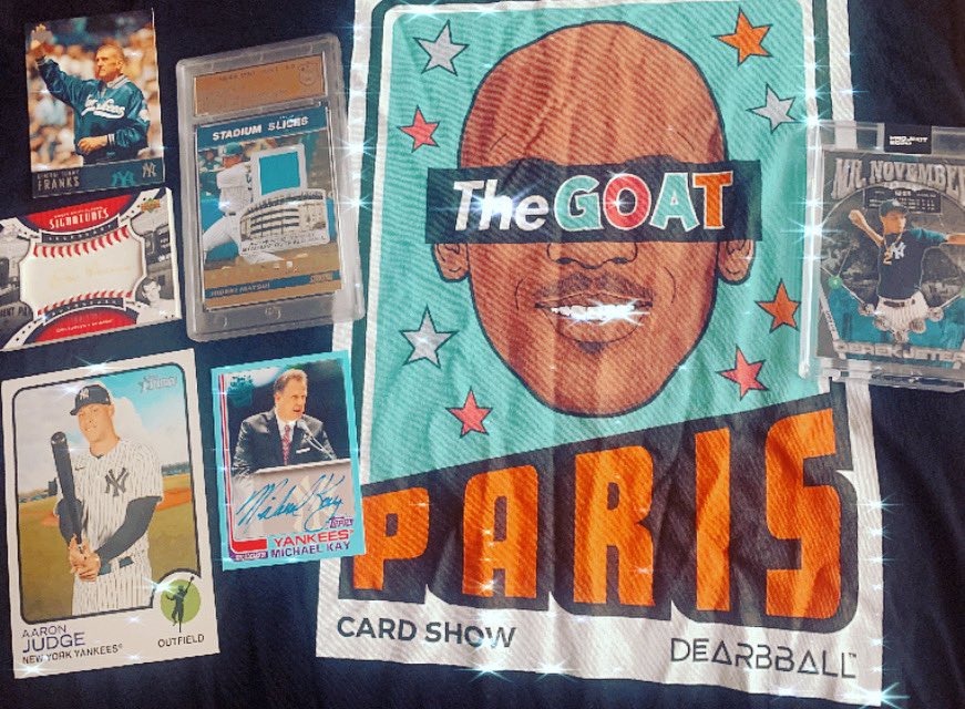 GJeterfan's tweet photo. Merci @pariscardshow ! Une partie de mes loots et cadeaux reçus par l’incroyable communauté #thehobby #potescartes 
@dearbball @BENBALLER @topps #toppsproject2020 Derek Jeter @derekjeter @RealMichaelKay autograph @UpperDeckSports sweet spot autograph… je posterai la 2nd partie🔜 https://t.co/esoC4qlDOJ