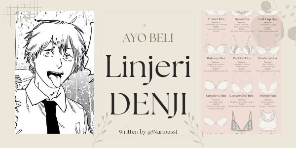 ーSebuah AU di mana mang Denji adalah pemuda penjual linjeri di ITC Petik Mangga

#chainsawman #denji