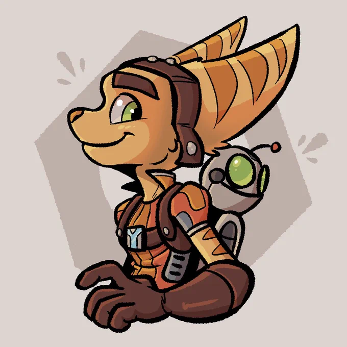 Haven't drawn Ratchet and Clank in a hot minute lol 