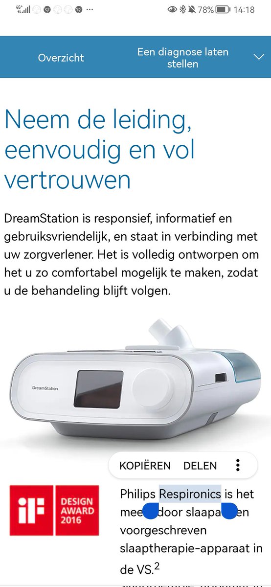 samgerrits's tweet photo. Again, #Respironics, waar sense and simplicity ver te zoeken zijn. Of het moet de logica zijn van je moederbedrijf melken voor wat het waard is. https://t.co/fi28y98fZY