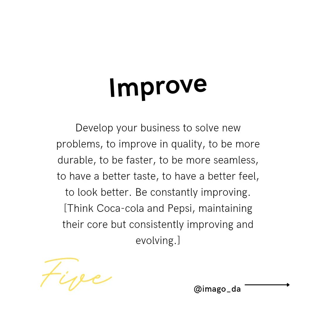 imago_da's tweet photo. IMPROVE: grow, be better. Your #brand will thank you for it. https://t.co/zE7Wy0PQO1