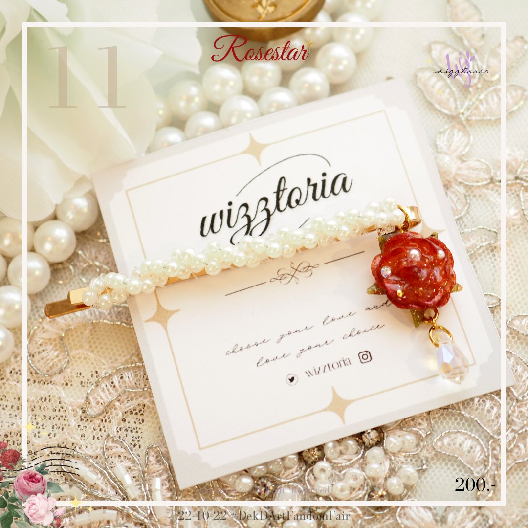 wizztoria's tweet photo. 11 #Rosestar กิ๊บเสียบผม
💜 200.-
พิมพ์ 11 เพื่อจอง https://t.co/npjwGj2oSk