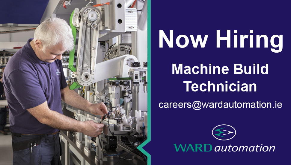 Ward Automation (@wardautomation) on Twitter photo We are seeking an experienced #machine build #technician to work as part of our #engineering team at our #Sligo facility.
See website for more details and apply by sending your #CV to careers@wardautomation.ie
#engineeringjobs #automation #innovation
buff.ly/2MNgueK We are seeking an experienced #machine build #technician to work as part of our #engineering team at our #Sligo facility.
See website for more details and apply by sending your #CV to careers@wardautomation.ie
#engineeringjobs #automation #innovation
buff.ly/2MNgueK