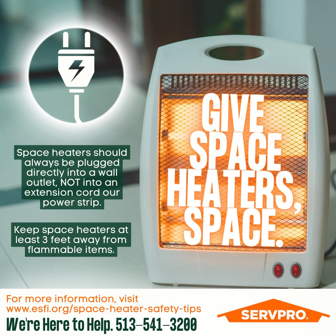Give your space heaters, space! According to the Electrical Safety Foundation International (ESFI), "heating equipment is the second leading cause of home fires in the United States", averaging at over 65,000 home fires a year.🔌
Tap here for more:  bddy.me/3z9c2i7