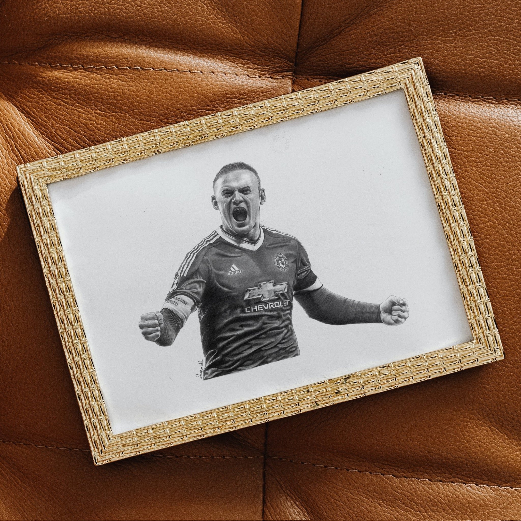 Happy Birthday to the legend - Wayne Rooney! Here\s my completed drawing of Wazza in all it\s glory  