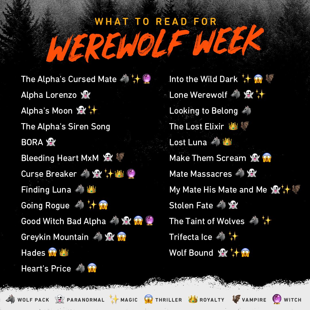 Awoooo! It's officially Werewolf Week on #Wattpad. Dive into this spine-tingling reading list full of our most popular werewolf, paranormal, and horror reads. Add these stories to your library... if you dare 🐺👻 → read.w.tt/f4RR/tbocj85j
