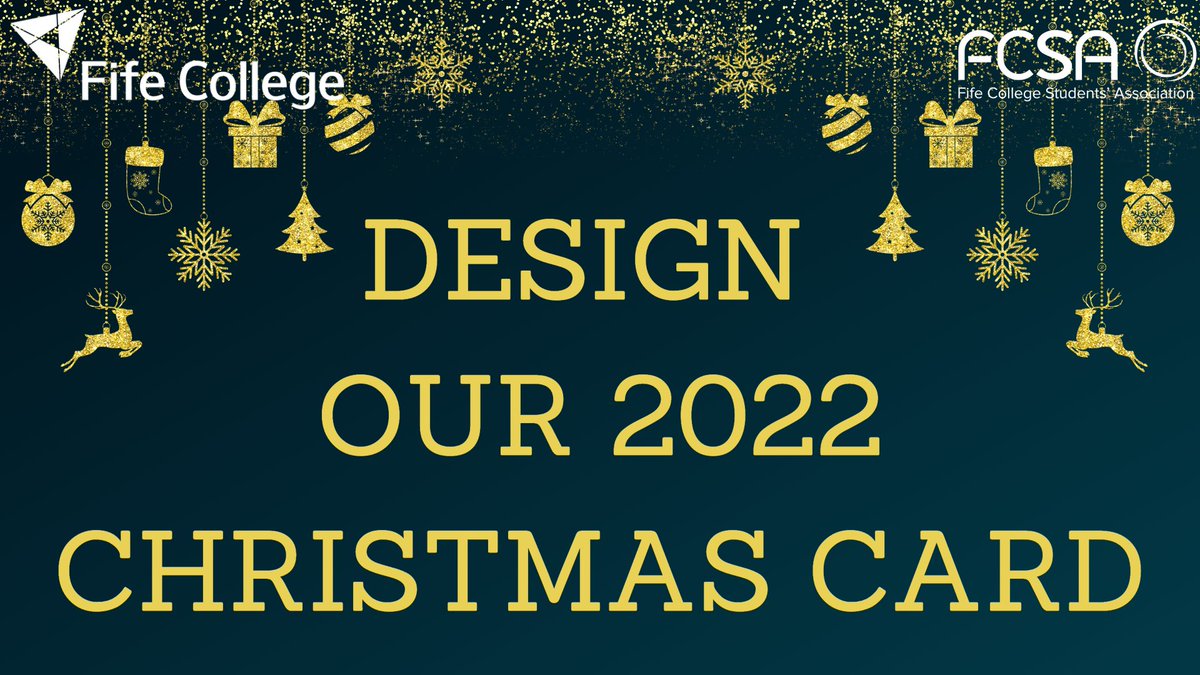 Fife College on Twitter "Our design a Christmas card competition has