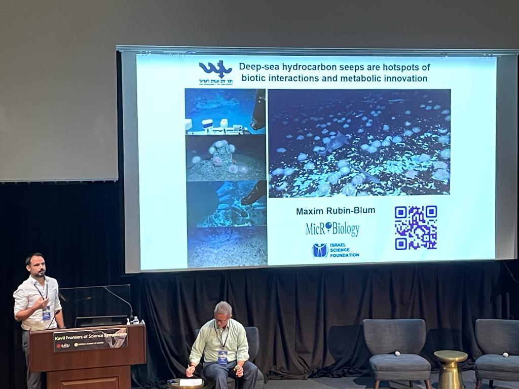 <a href="/MaximRubinBlum/">Maxim Rubin-Blum</a> presented the #deepsea research during the Fifth Israel-American Kavli Frontiers of Science Symposium

#KavliFrontiers