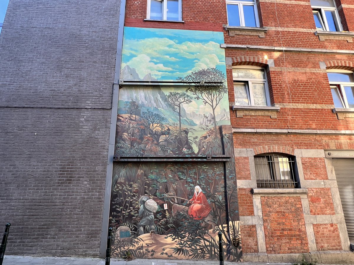 StudyBrewing's tweet photo. @Jopolkadot @SoyNuriaPerez Love this, and the many other murals in Brussels. https://t.co/nTNfjFpBRN