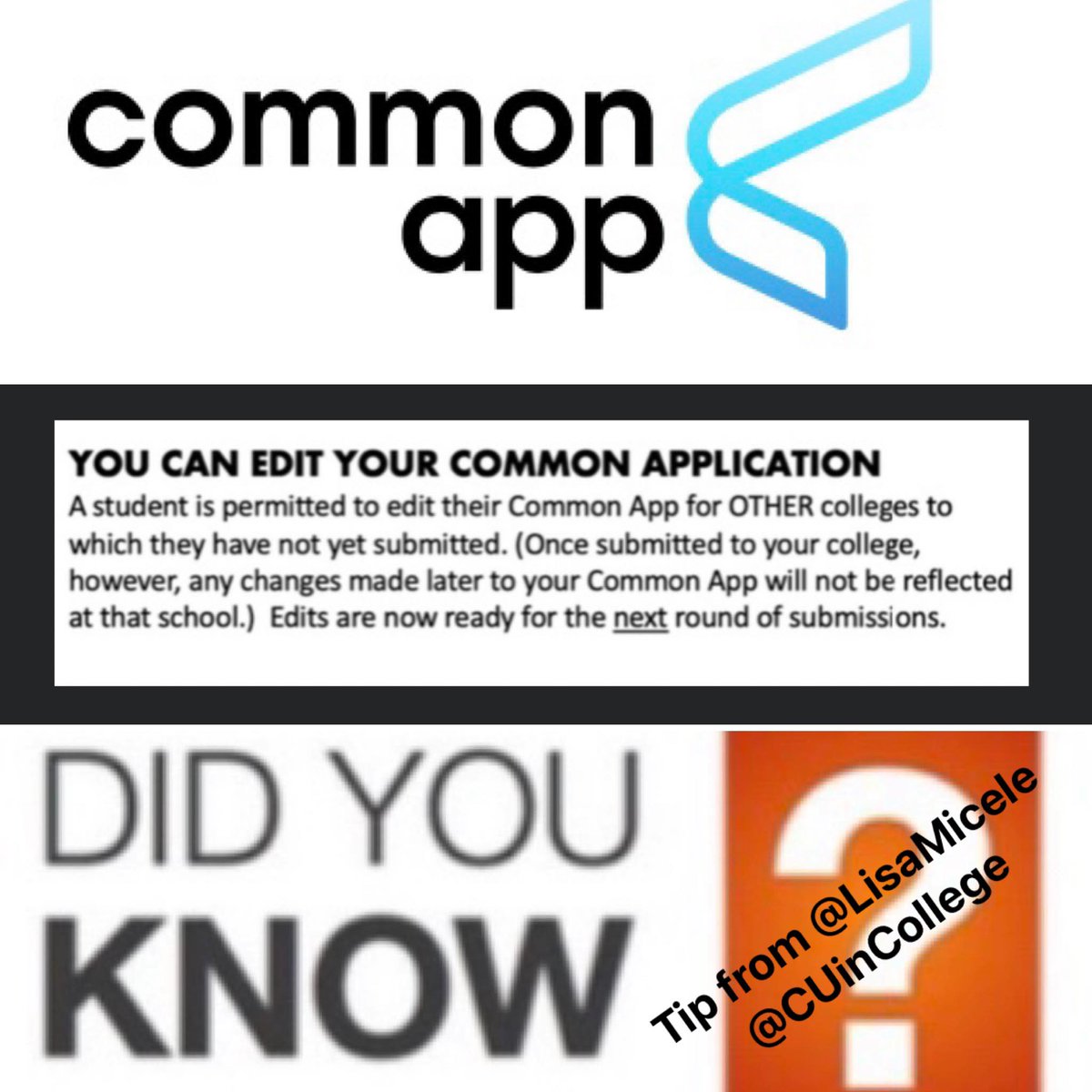 <a href="/CommonApp/">Common App</a> user-friendly reminder: