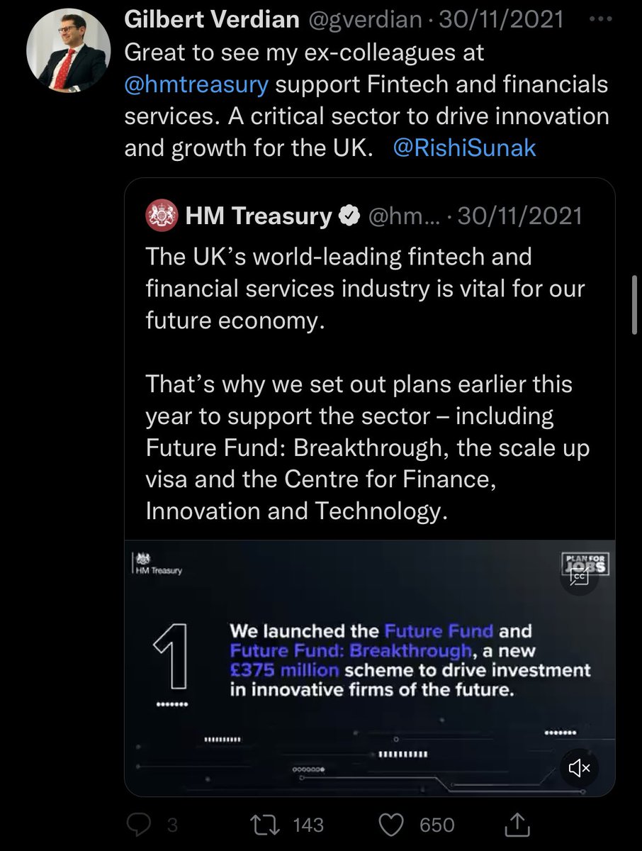 Quamfynavas's tweet photo. The new UK Prime minster is bullish on Crypto. 

Guess who worked with Mr Sunak at the HM treasury 😉

$QNT will be the biggest winner from this decision. Also, they are the only crypto company listed on the UK government website.

https://t.co/BgAzUA3TZt https://t.co/MGOrx9dPgk
