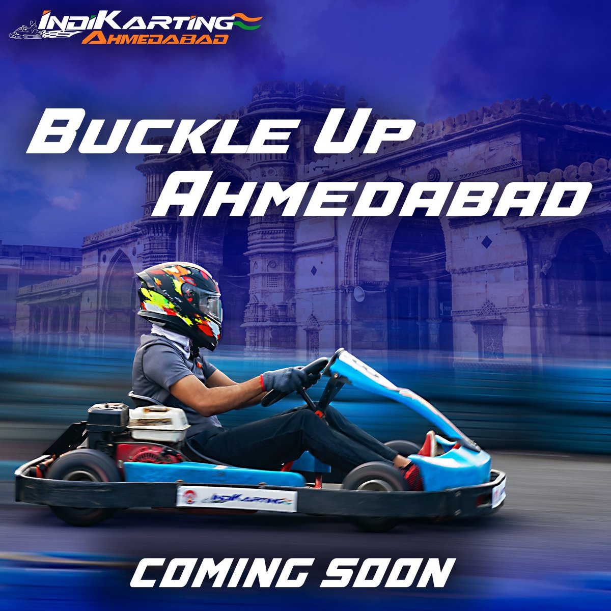 IndikartingAhm's tweet photo. Ahmedabad get ready to get speedy!
IndiKarting is coming to your city very soon, stay tuned 🏎💨

#Indikarting #Ahmedabad #Karting #Motorsports #Comingsoon https://t.co/mJ8mKrNo6O