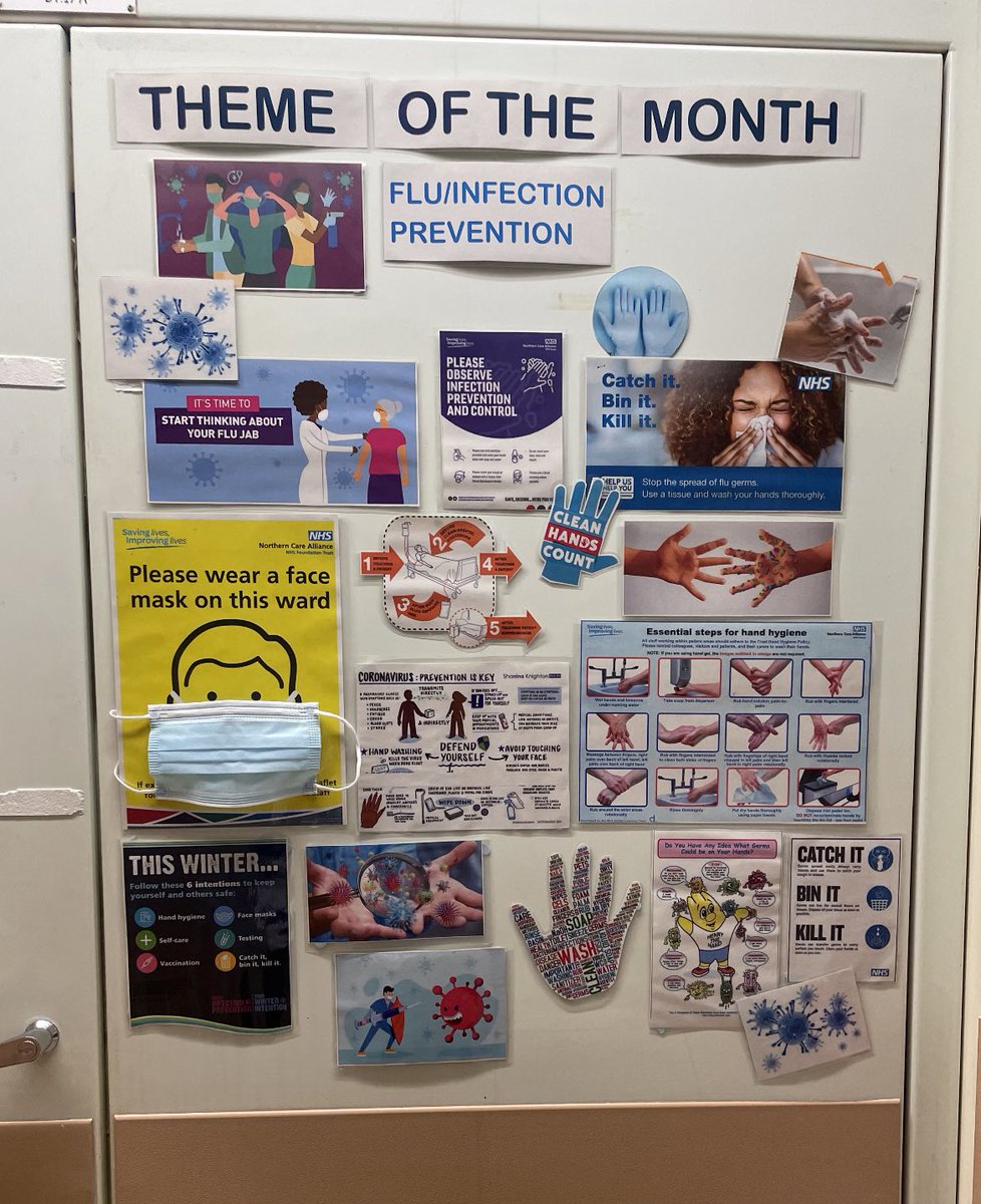 Our theme of the month board - Flu/Infection Prevention!  <a href="/NCAlliance_NHS/">Northern Care Alliance NHS Foundation Trust (NCA)</a> <a href="/OldhamCO_NHS/">Oldham Care Organisation</a>