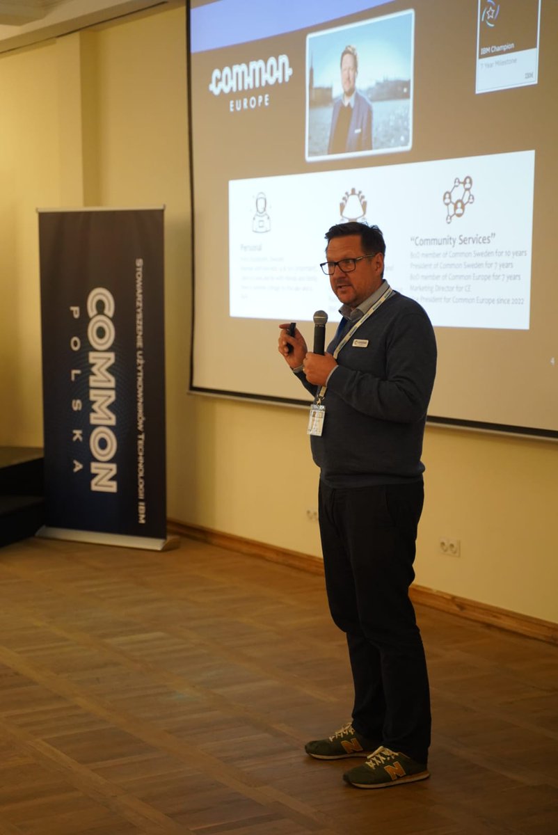 common_polska's tweet photo. Torbjörn Appehl - Common Poland keynote speaker explains : "Why leaving the platform is a BAD idea"
#commonpolska, #IBM, #tdsynnex, #cloudware, #arrow, #credeexperto, #ibpm, #azframe, #averbit, #goldenore, #simplicity, #boatsystems, #ibmz, #power10, #builtonpower https://t.co/RbRgDmAkVD