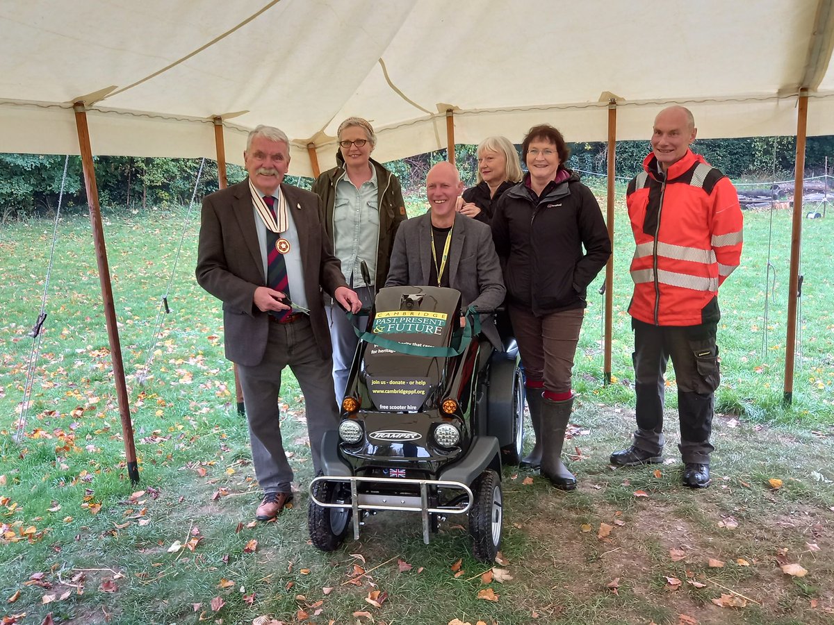 @RogerHerriot DL attended the Launch of the mobility scooter scheme for Wandlebury Country Park. The electric scooter will enable people with some mobility issues to explore the miles of beautiful trails,meadows & woodlands the Country Park has to offer. A brilliant initiative.