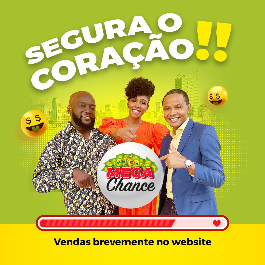 megachanceangol's tweet photo. Segurem mais um pouquinho os batimentos do coraรงรฃo, que o nosso site jรก jรก serรก liberado para poderem fazer as compras das vossas cartelas.
Estamos preparando uma chuva de prรชmios para vocรชs segurem a emoรงรฃo.๐ค๐ค๐ค๐ค๐ค๐ค๐ค๐ค๐ค๐ค๐ค๐ค๐ค๐ค๐ค. #Megachance #Emoรงรฃo #Angola https://t.co/E16XuYX1AE