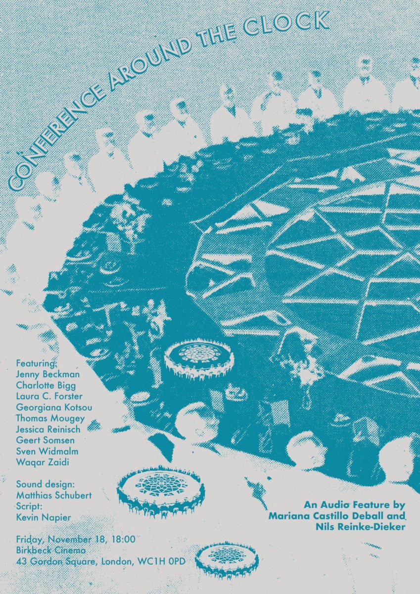 Come to this! As part of <a href="/HistSciConf/">The History of Scientific Conferences</a> we've made an audio performance to invoke an international scientific conference. No idea what a conf sounds like or no idea why anyone would want to think about what a conf sounds like?? Book here to find out: bbk.ac.uk/events/remote_…