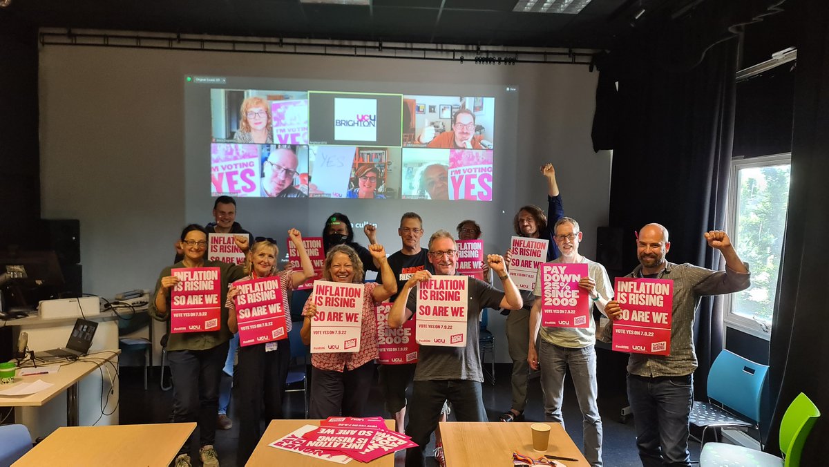 We did it! Now let’s hit them hard and early - mailchi.mp/uculeft.com/we…
We need escalating strikes!
#Solidarity #CostOfLivingCrisis 
#FourFights #USS #OneOfUsAllOfUs #UCURising

Pre-BDM caucus: Thursday 27th October, 6pm
Registration: bit.ly/PreBDMOct22