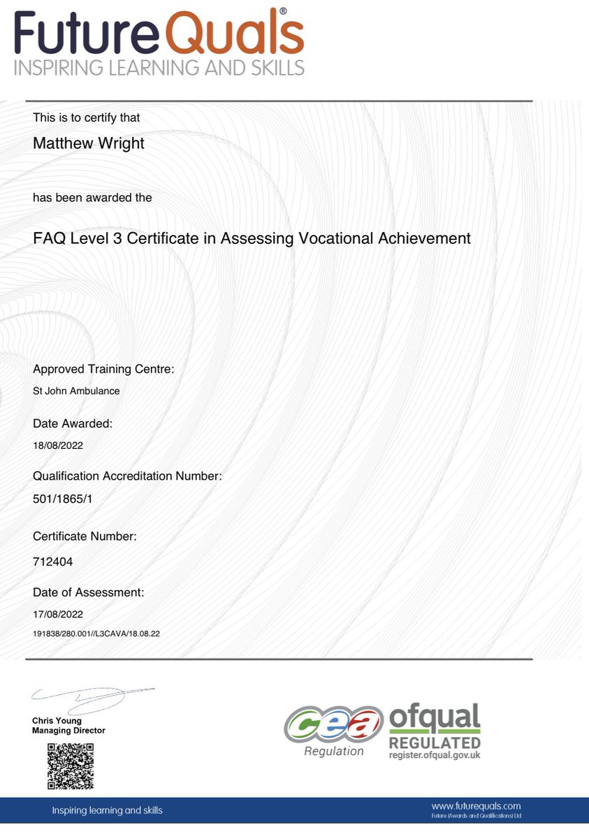 So Happy to have received this 😍😍 All the hard work paid off, Thanks to those people who helped me along with the way with there encouragement 🥰 <a href="/stjohnambulance/">St John Ambulance England</a>  @SJAIntTraining @makins_carl <a href="/sja_sylvia/">SJASylviaG</a>