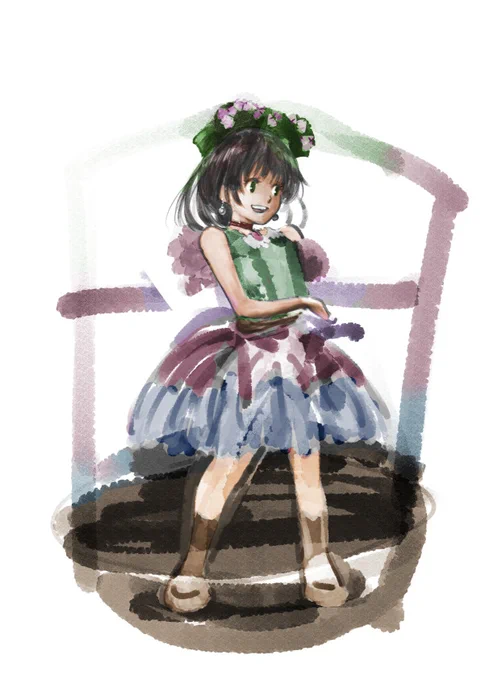 何年か前にグリザイユ画法を取り入れようと模索した形跡が出てきました 色味を抑えた表現をしたい時にいいかもしれないが どうにも色を思い通りにしにくいです 