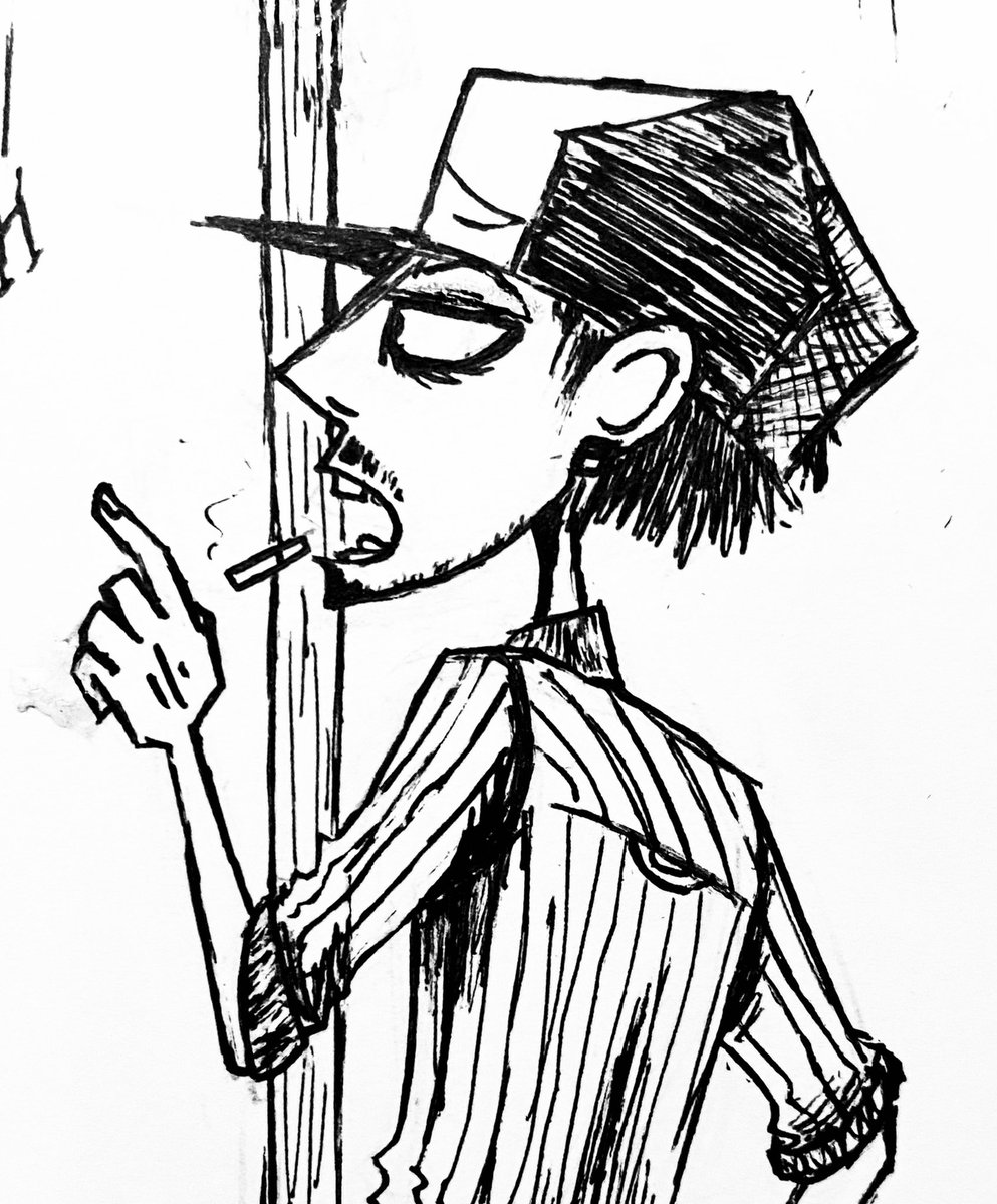 Rigbydraw's tweet photo. @ntsketch @der_lucius tagged me in. So here’s Dom, from my graphic novel Street Legal. 
And I’ll tag @Jade_rabbit_art @pixeljadeart and @FunkyTheAlien https://t.co/fec4f8EIbH