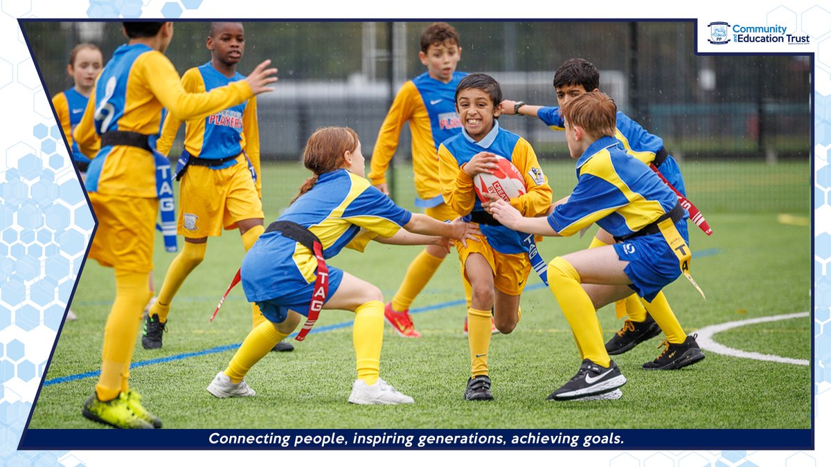 pnecommunity's tweet photo. 🏆 We were delighted to hold our #InspiredBy @WalesRugbyL primary schools tournament last week, won by @St_AndrewsCofE!

We also had Wales players at the event, with #PNECET Preston Centre of Sporting Excellence students supporting the running of the tournament.

#pnefc #RLWC2021 https://t.co/M72DqvQNDo