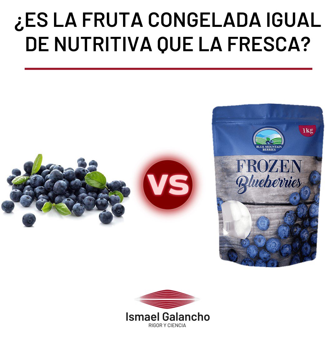 Es más nutritiva la fruta congelada que la fresca?