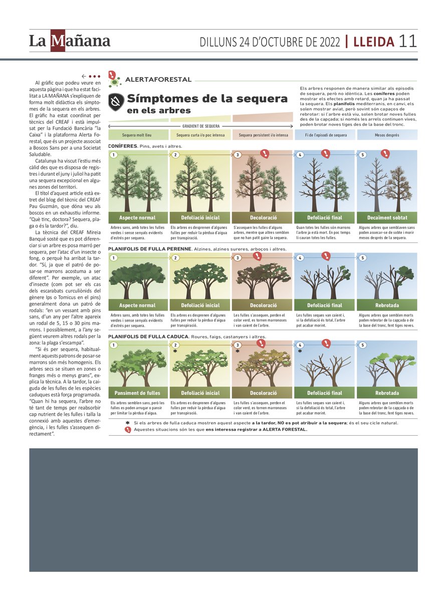 CarmeQuintanaPr's tweet photo. Avui a @LaManyanacat #CREAF #AlertaForestal https://t.co/7NuGnh4Dbo