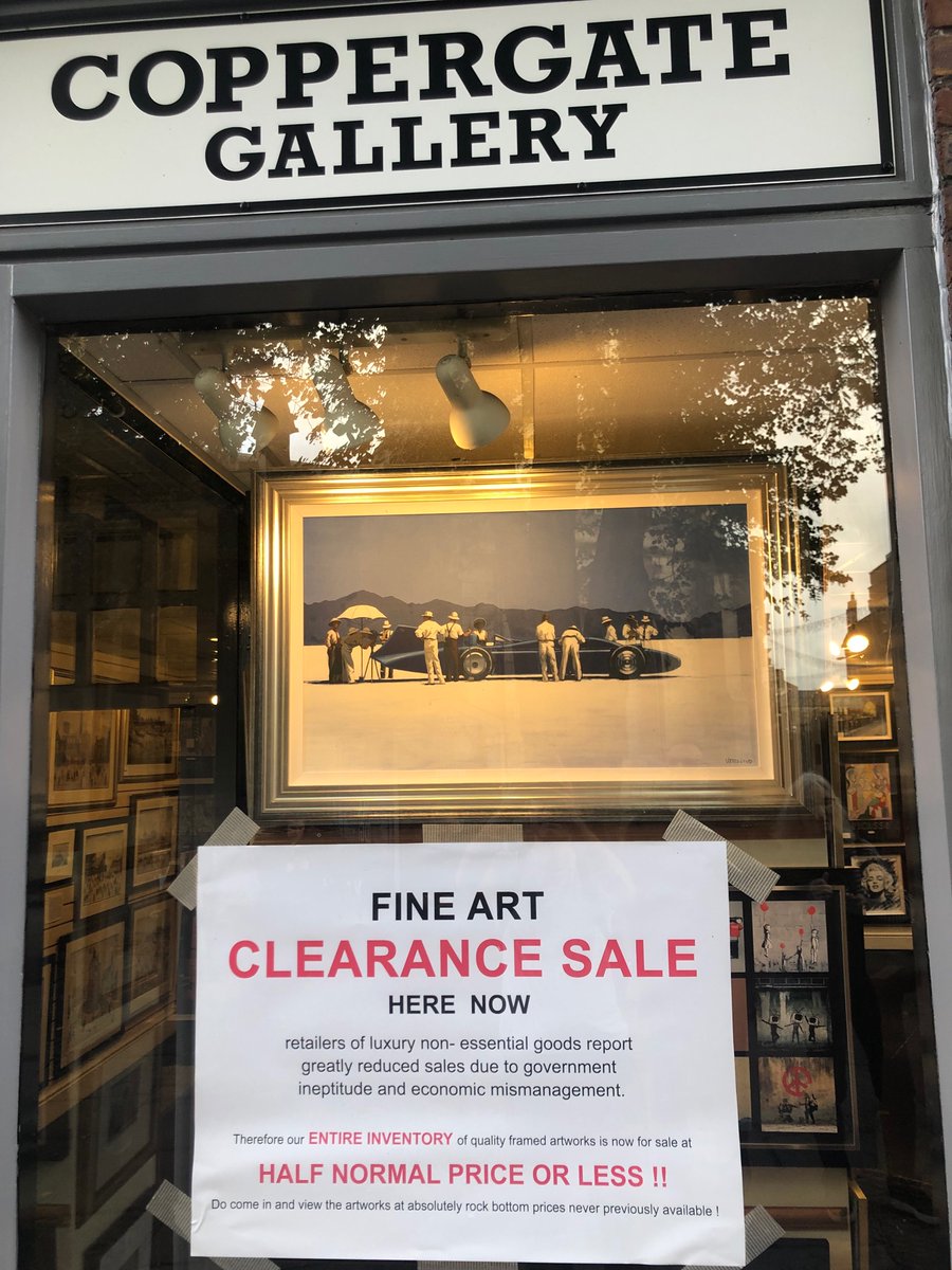 ajpayne81's tweet photo. Looks like the #minibudget2022 #brexit effect is being felt in #york art world https://t.co/YSBtAPoKUC