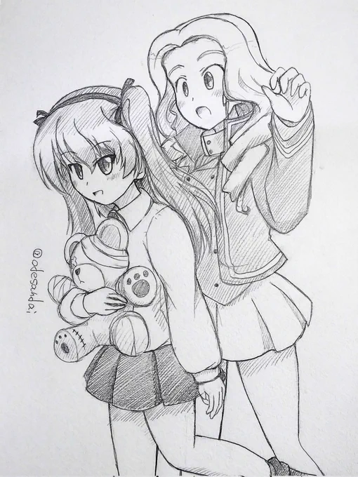 愛里寿誕生日おめでとう!とりあえずいつもの過去絵ですが新しいの描いてます……今しばらく(^-^;) 