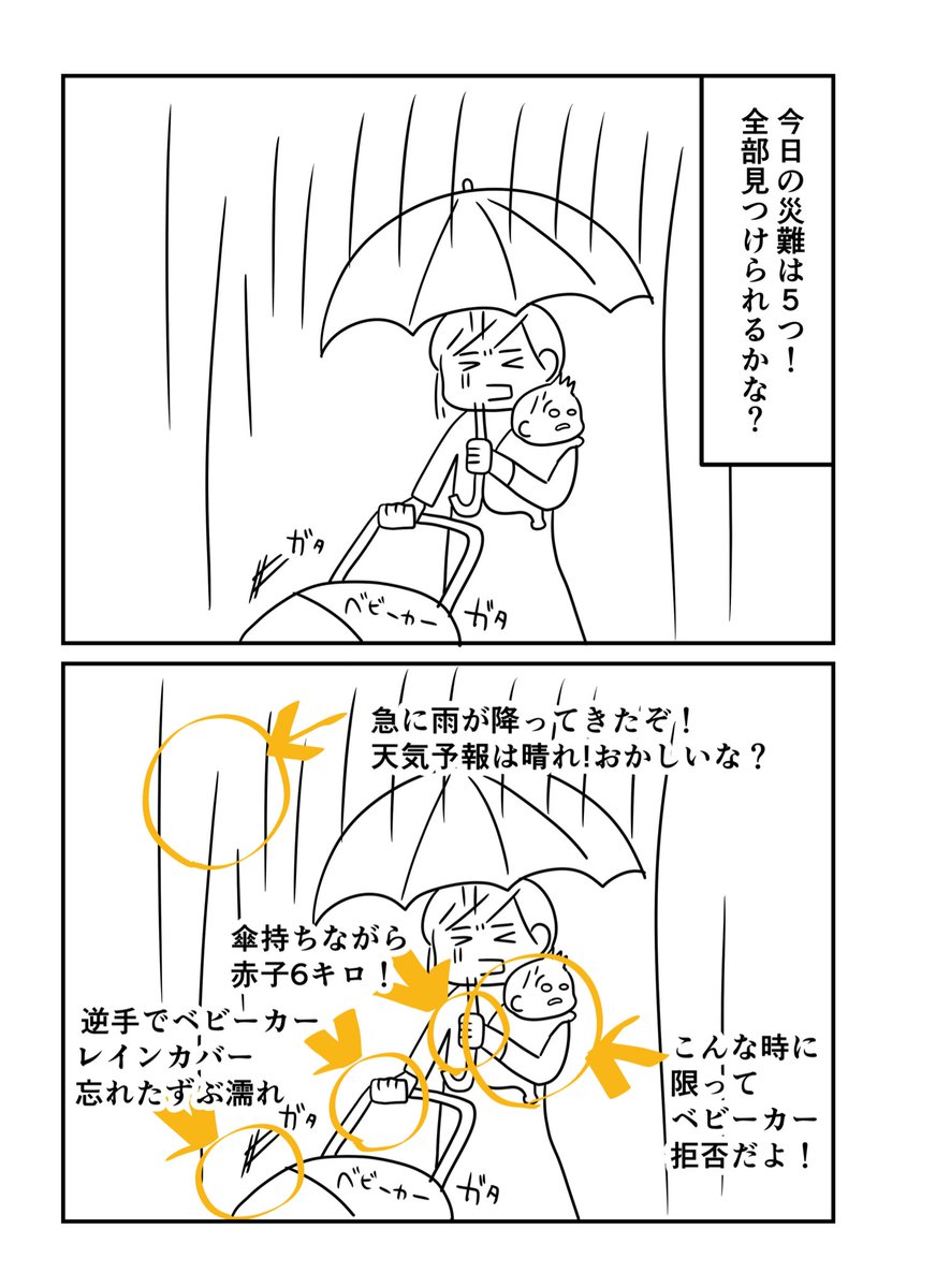 急な雨は困るってお話☔️
#コルクラボマンガ専科 