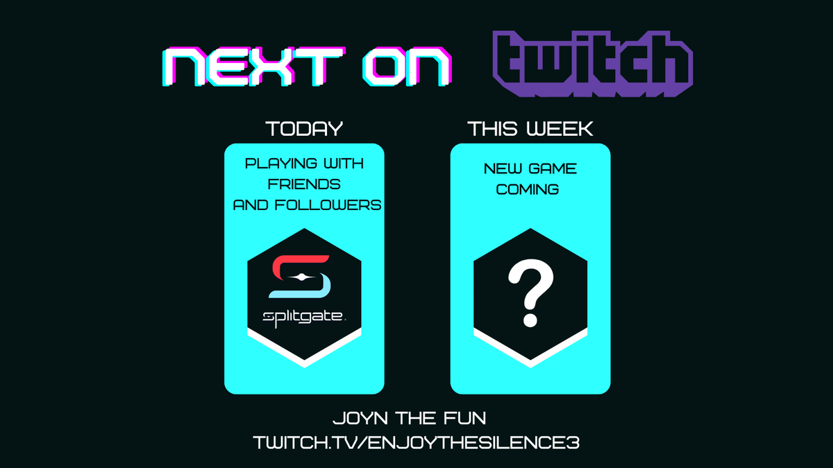 SilenceTwitch's tweet photo. Today I try to play Splitgate with friends & followers.
But anything can change... I may switch to Deadlink or... a misterious title... Discover it this week!
#splitgate #splitgateitalia #fpsgame #f2p #pvp #SilenceTwitch #smallstreamer #portals #Deadlinkgame #mystery #newgame https://t.co/OAqiAn11cX