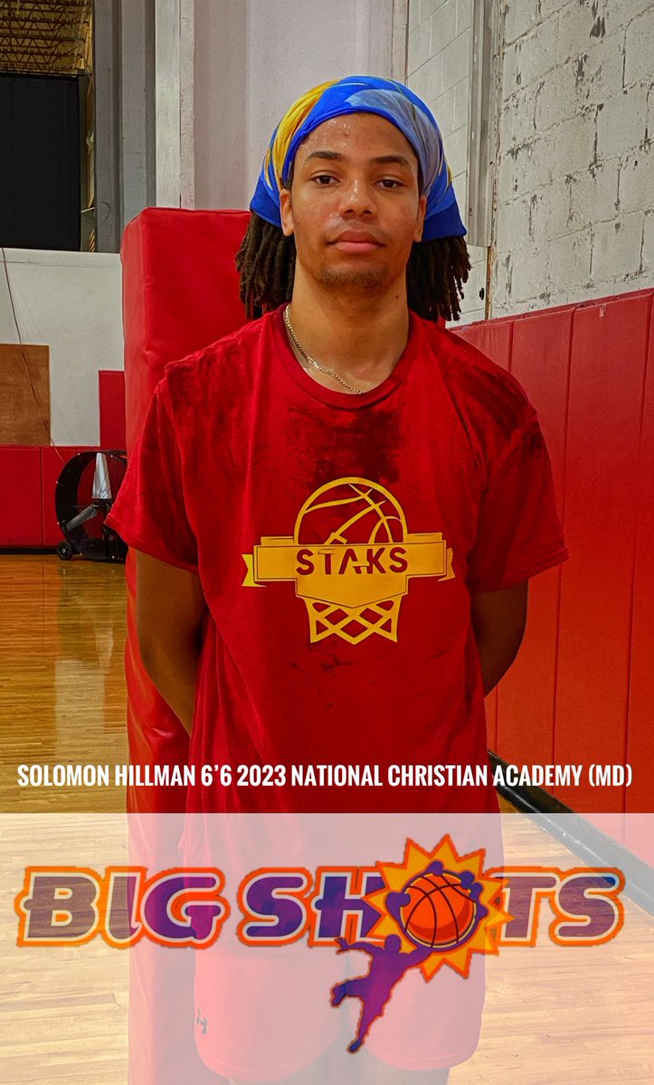 NorfolkKnights's tweet photo. Big Shots Spotlight! National Christian (MD) 6’6 2023 Solomon Hillman has good length and poses a shot making threat at all levels. Likes to get downhill and if he does your at his mercy! Watch your head! @BigShotsToday @BigShotsGlobal #StaksHoops https://t.co/JPg1FFwWyq
