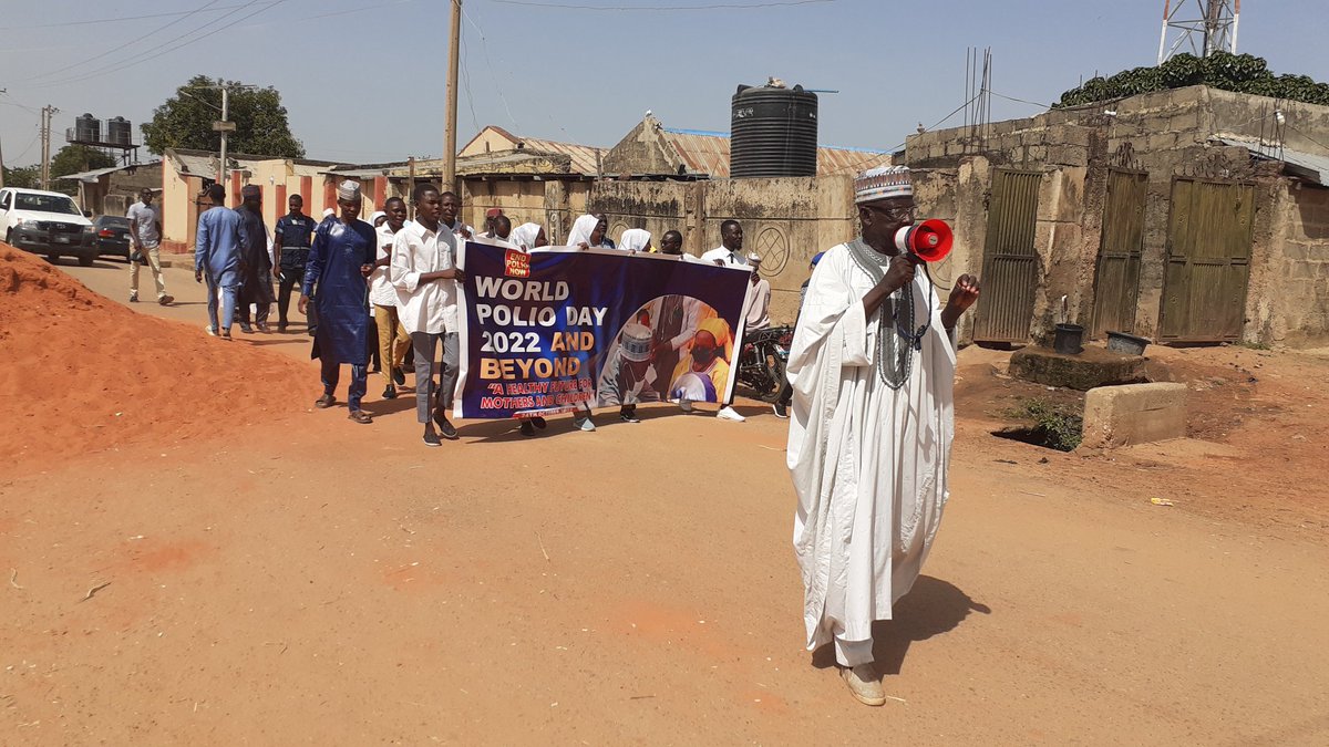 #WHO Kebbi office <a href="/Strategic_BK/">Birnin Kebbi Field Office</a> in collaboration with the State Gov't <a href="/KBStGovt/">Kebbi State Government</a> and partners celebrates World Polio Day 2022 &amp; Beyond "A healthy future for mothers and children"
<a href="/mohkebbistate/">Official Ministry of Health, Kebbi State</a>
<a href="/KebbiSPHCDA/">Kebbi State Primary Health Care Development Agency</a> 
<a href="/KebbiPHEOC/">Kebbi PHEOC</a>
<a href="/WHONigeria/">WHO Nigeria</a>
<a href="/eyitayoe/">Dr Emmanuel, Eyitayo</a> 
<a href="/DrHarunaAdamu1/">Haruna I. Adamu, PhD, MPH, MBBS, FRSTMH, MACE</a>
<a href="/WMulombo/">W. Kazadi Mulombo</a>