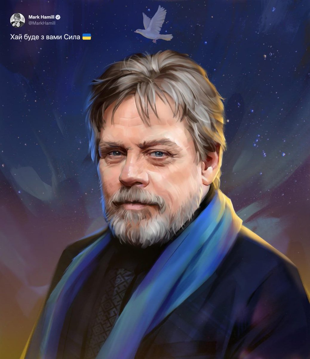 🖼️<a href="/Meta_History_UA/">Meta History: Museum of War</a> created an #NFT portrait of <a href="/MarkHamill/">Mark Hamill</a>, as a token of gratitude to the actor for his new role as an ambassador for the #united24 platform and the #ArmyOfDrones project.