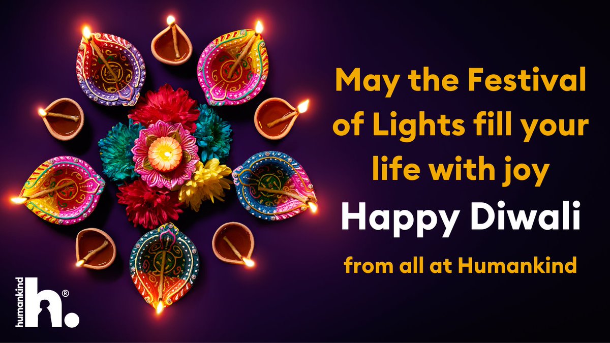 Humankind_UK's tweet image. From everyone at Humankind, we want to wish a very happy Diwali to all celebrating with friends and family. 🪔