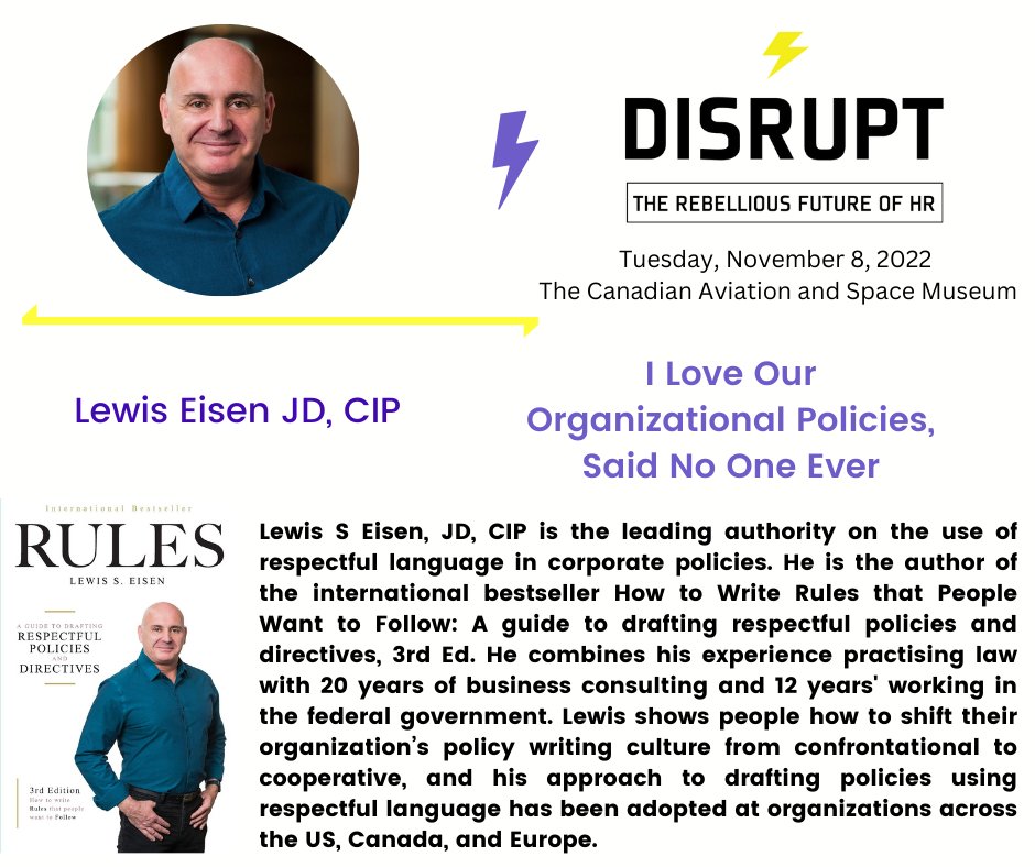 DisruptHROttawa's tweet photo. #MeettheDisruptors - We'd like to introduce @LewisEisen who will be joining us as a Speaker at @DisruptHROttawa ! Come join for an extraordinary evening of disruptive talks in the HR community !

Get your tickets NOW: http://www,https://t.co/x7EVm2u4Yf

#disrupthr https://t.co/PdiWTbTLJW