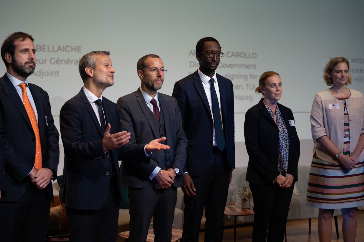 Groundbreaking signing of sustainable cruise charter between CLIA members &amp; <a href="/MerGouv/">Mer et Pêche</a> demonstrating our commitment to sustainable tourism.  A big step taken together to achieve our sustainability ambitions Thanks to <a href="/HerveBerville/">Hervé Berville</a> &amp; our members #collaboration #sustainability