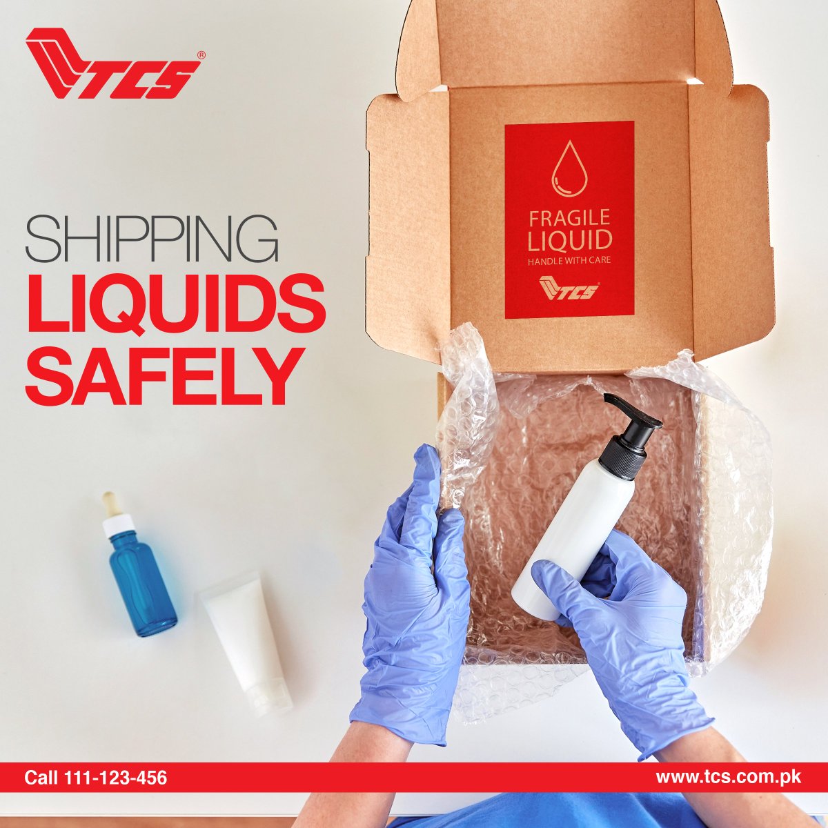 tcs_couriers's tweet photo. TCS' liquid packaging solutions is a functionally tested packaging process that allows us to ship liquids with safety and care.
For further information, please call us on our helpline (021) 111-123-456 or visit your nearest Express Centers.
#TCS #LiquidPackaging https://t.co/lZRPJpqrGF