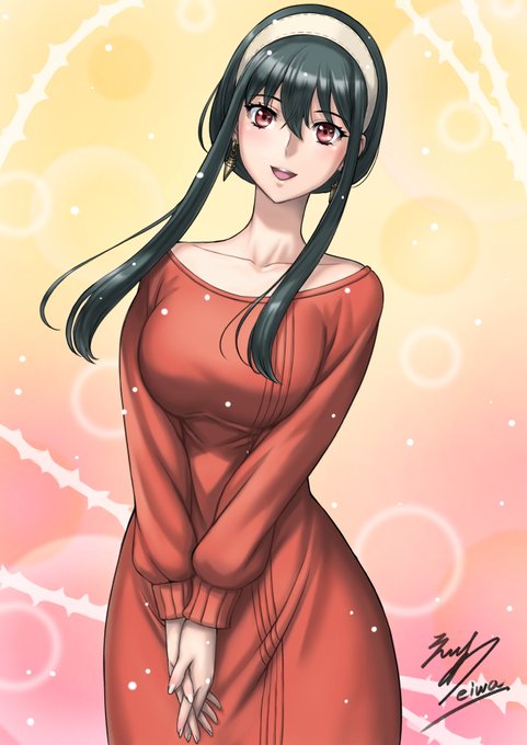 かわいい時のヨルさんを描いてみました
#SPY_FAMILY
#スパイファミリー 