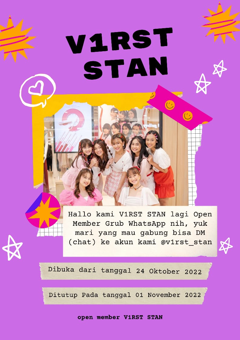 FaesleyOfficial's tweet photo. Hallo We Are Fanbase V1RST yaitu • V1RST STAN • Disini kami sedang open member Grub WhatsApp, Ayo siapa yang ingin tahu V1RST lebih dekat mari bergabung ke Grub WhatsApp kami dan kalian bisa DM ke akun Instagram kami @v1rst_stan https://t.co/eY2ijh3IwN